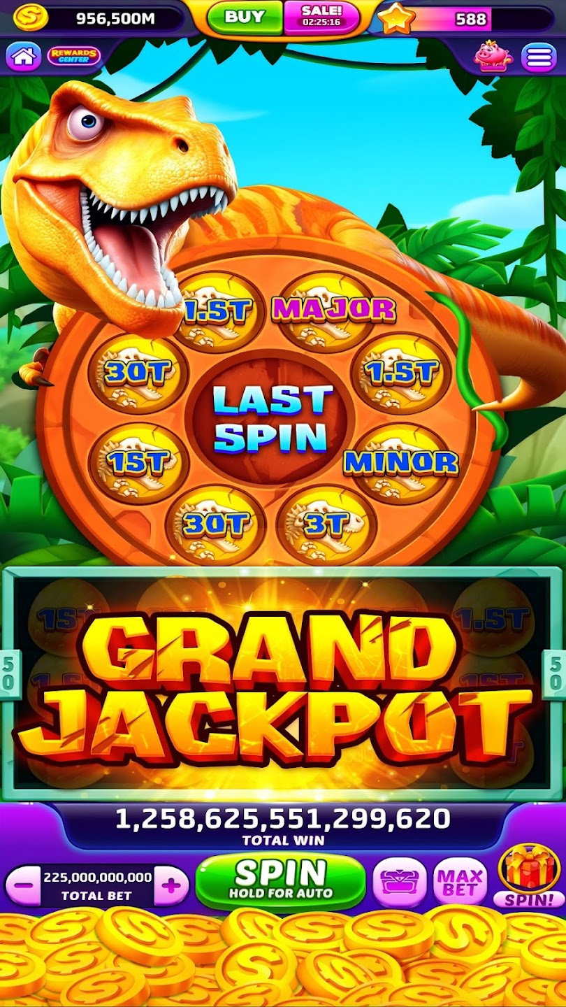 VIP jackpot celebration with golden coins