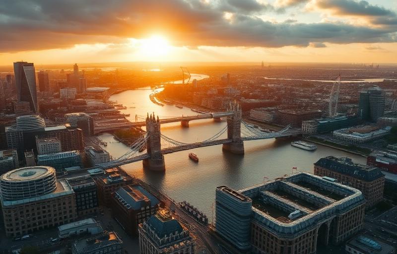 London Kensington aerial view