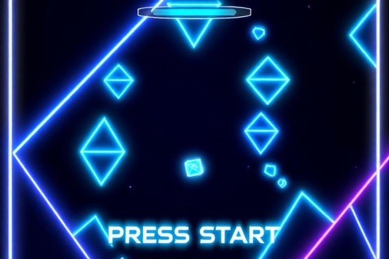Press Start themed slot machine with retro gaming elements